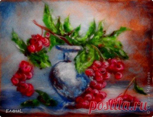 Картина из шерсти 