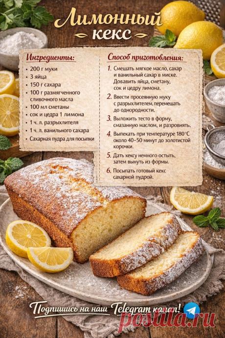 Лимонный кекс