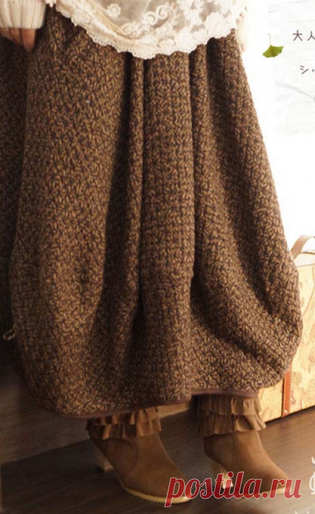 Winter Warm Womens Wool Blend Knitting Lantern Skirt Wide Legs Loose Dress A782 | eBay