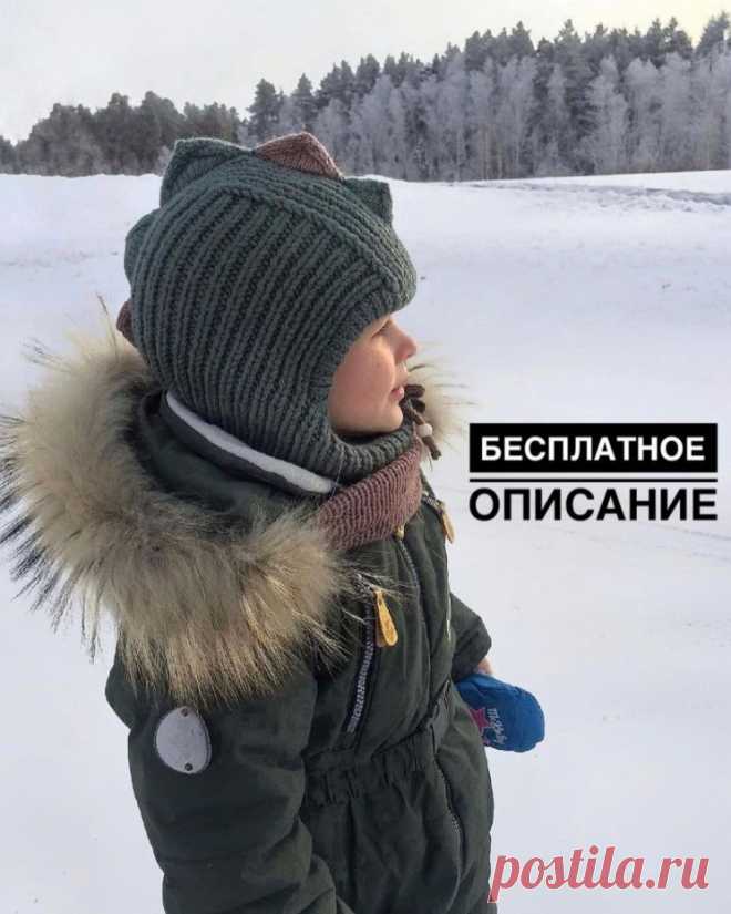 Диноклава — интересная шапочка для мальчика (Вязание спицами) — Журнал Вдохновение Рукодельницы