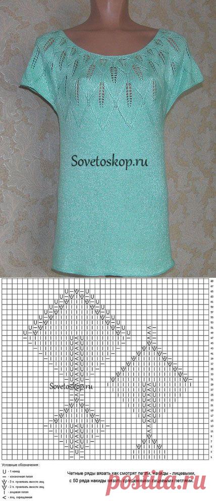 Вяжем. Кофточка с круглой кокеткой. Спицы | Домохозяйки