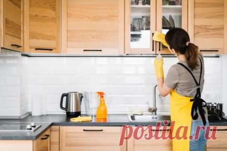Как отмыть жир на кухне без вреда для мебели / Домоседы