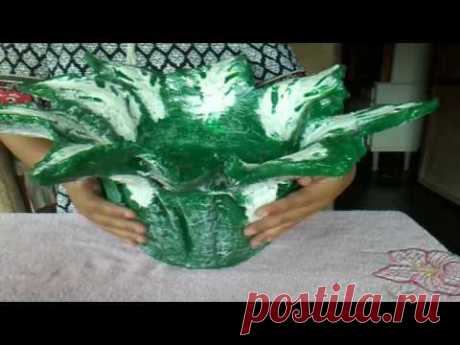 vaso de cimento e tecido comigo ninguém pode