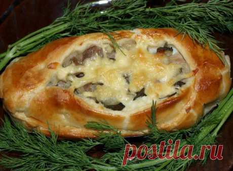 ЛОДОЧКИ из слоеного теста с картофелем, мясом и огурчиками - Простые рецепты Овкусе.ру