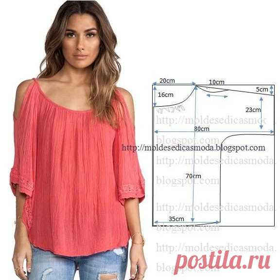 Выкройки необычных блузок (подборка) / Простые выкройки / ВТОРАЯ УЛИЦА