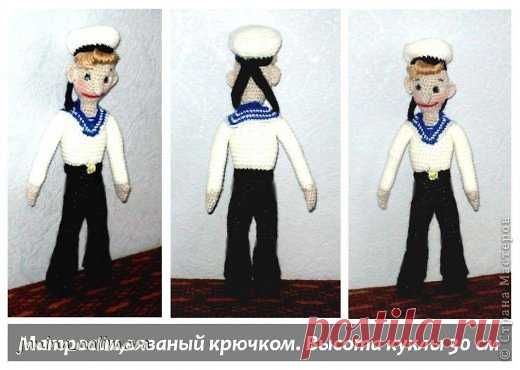 Куклы Мастер-класс 23 февраля Вязание крючком Моряк
