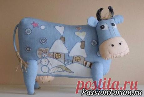 Текстильные коровушки. Выкройки