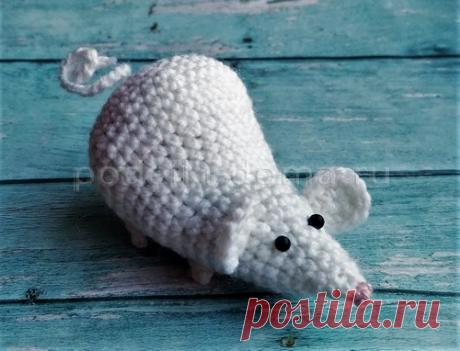 Вязаные игрушки мышки, символ 2020 года, крючком и спицами, фото и МК | podelki-doma.ru