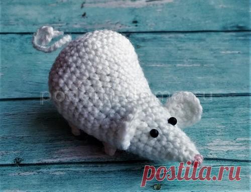Вязаные игрушки мышки, символ 2020 года, крючком и спицами, фото и МК | podelki-doma.ru