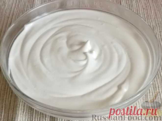 Рецепт: Крем белковый на сметане на RussianFood.com