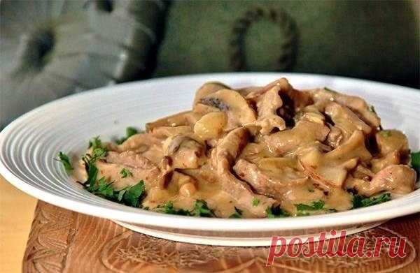 Шикарное блюдо! Сочная телятина с грибами По-Цюрихски