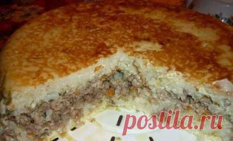 Рисовая запеканка с мясом
