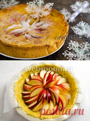 Яблочный пирог в сливочной заливке рецепт с фото, как приготовить на Webspoon.ru