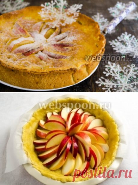 Яблочный пирог в сливочной заливке рецепт с фото, как приготовить на Webspoon.ru