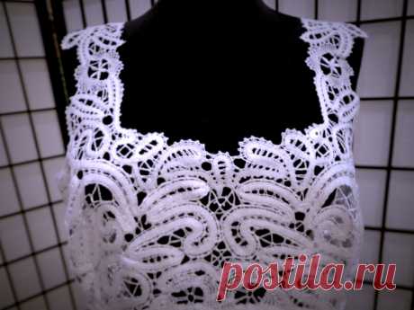 Сарафан &quot;Морозные узоры&quot; сплетен на коклюшках