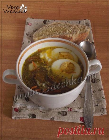 Рецепт: суп с морской капустой