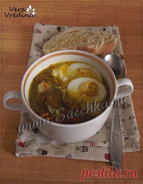 Рецепт: суп с морской капустой