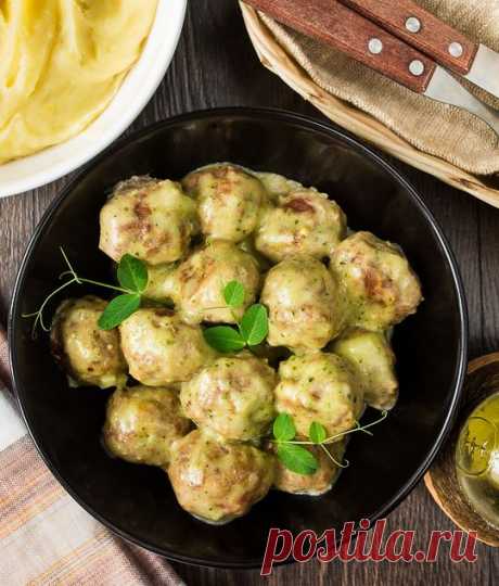 Фрикадельки в сливочном соусе с песто | Вкусный блог - рецепты под настроение