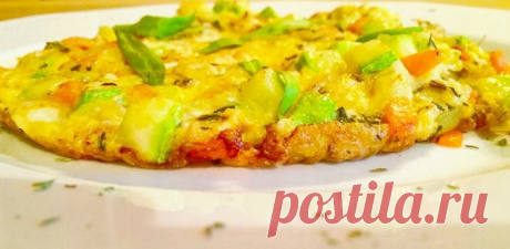Итальянский омлет фриттата с тыквой. Завтрак за 10 минут