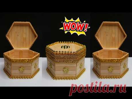 Ide Kreatif dari Stik Es Krim | Tempat aksesoris cantik dari stik es krim | popsicle stick craft