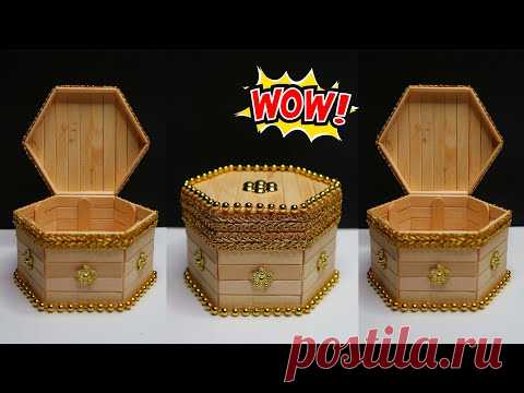 Ide Kreatif dari Stik Es Krim | Tempat aksesoris cantik dari stik es krim | popsicle stick craft