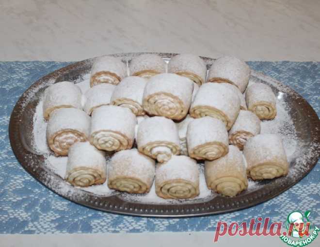 Творожные рулетики с корицей – кулинарный рецепт