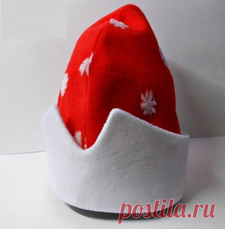 Как сшить новогоднюю шапку для Деда мороза ведь скоро новый год 2013?