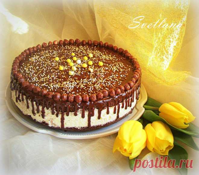 торт "Птичье молоко" с манкой.