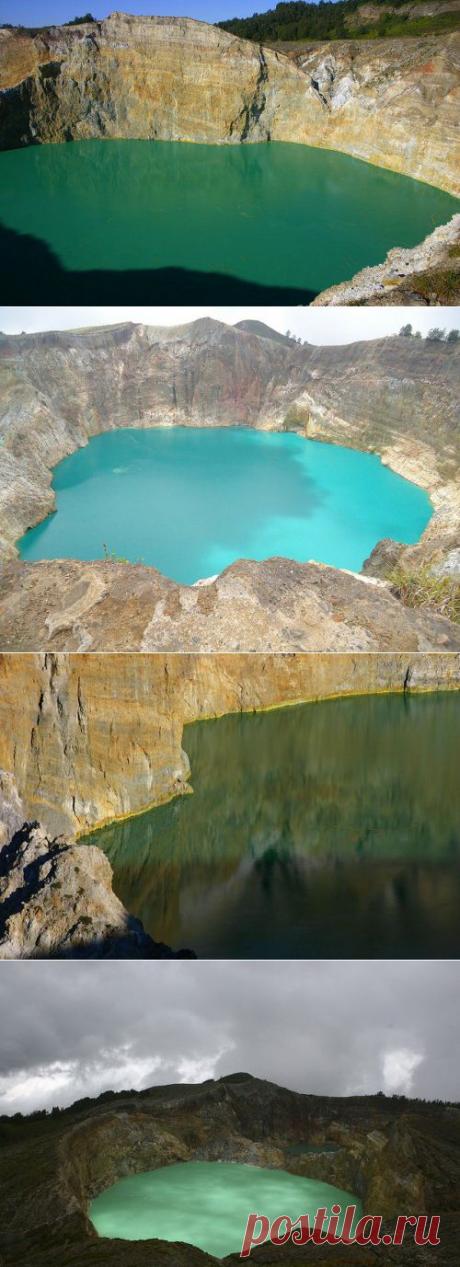 Келимуту – трёхцветные озёра в Индонезии