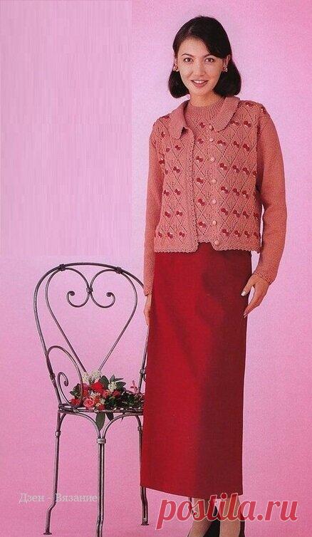 Женские модели жакетов спицами со схемами | Вязание | Яндекс Дзен
