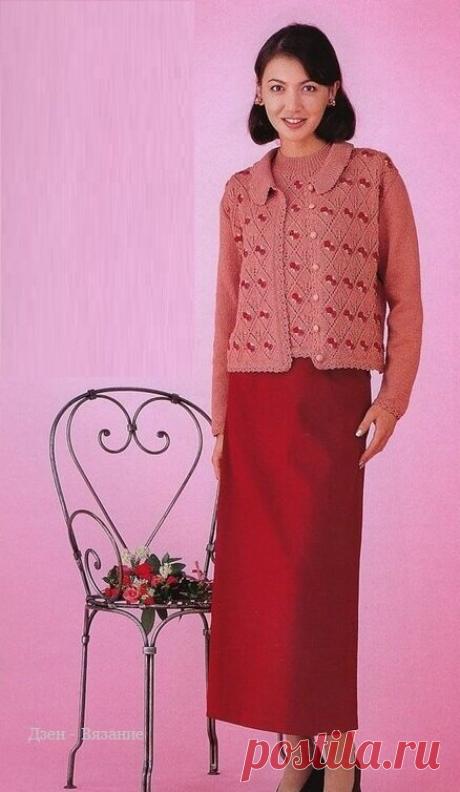 Женские модели жакетов спицами со схемами | Вязание | Яндекс Дзен