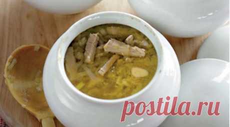 Горшочек супа из индейки с перловой крупой — Вкусные рецепты