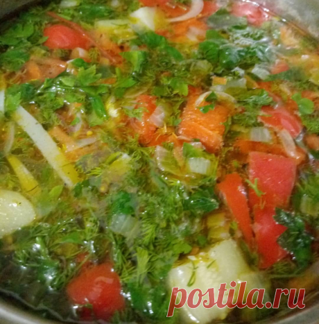 Овощной суп без мяса