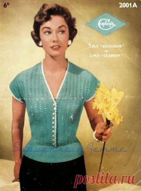 Curvy Month Pattern: Spring Song blouse, circa 1950s (Copley's 2001A)