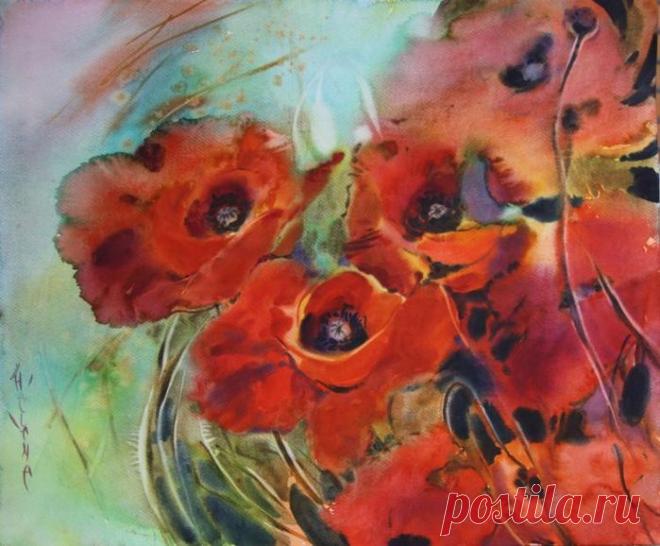 Солнечный свет и воздушность в акварелях Маноли Елена Ивановна.