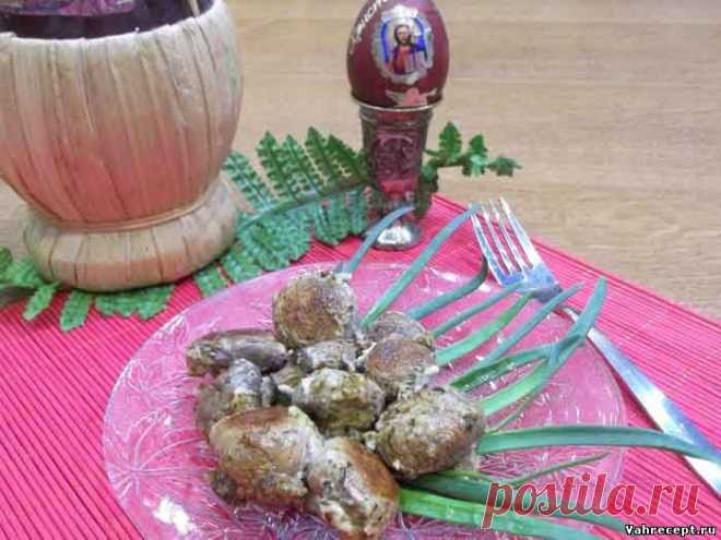 Запеченные шампиньоны на мангале - Пошаговый рецепт с фото - Грибные блюда