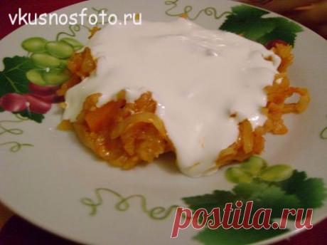 Тушёная капуста с рисом. | Вкусно с фото