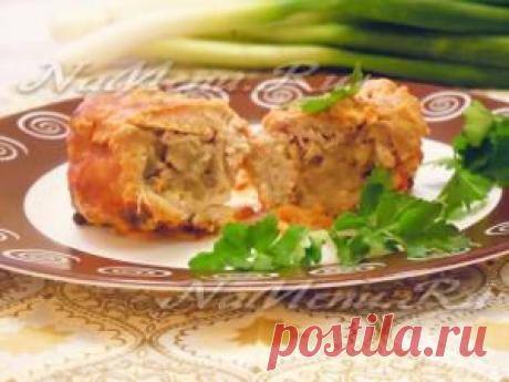 Мясные рулетики с грибами