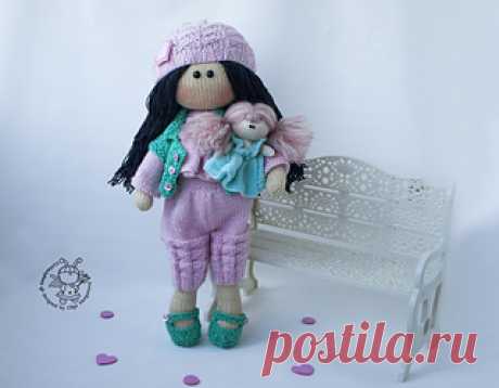 Doll JESSICA pattern by Morgunova Olga Knitted doll toy.