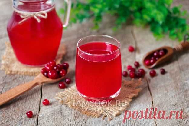 Морс из замороженной клюквы