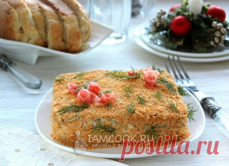 Закусочный торт из крекера — рецепт с фото пошагово