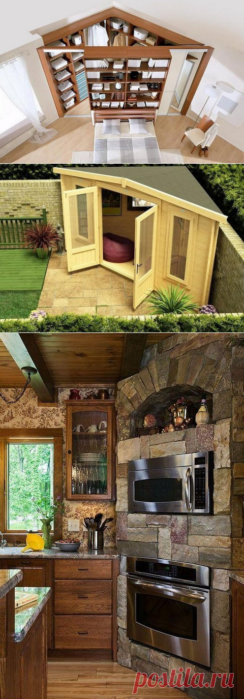 Замечательные идеи по использованию углов в доме