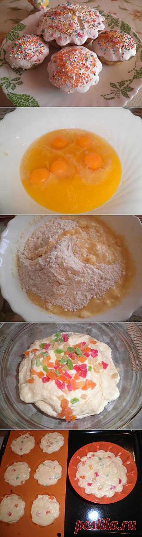 Пасхальный кулич с творогом без дрожжей | Домашние Рецепты с Фото