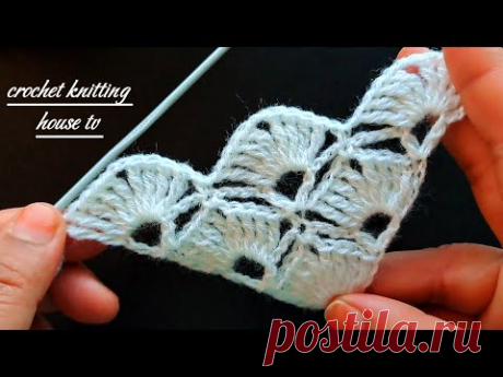 comment faire un joli châle au crochet facile pour débutants /crochet châle triangle facile