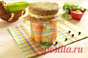 Маринованный сладкий перец с кабачками: пошаговый рецепт с фото