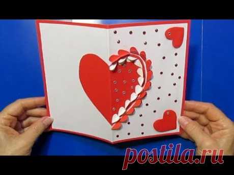 Что подарить маме учителю День рождение День Матери 8 Марта Св.Валентина Сделать Поделки 3д сердце