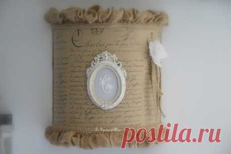 Abat jour applique écran romantique et shabby chic - Boutique www.grenierdalice.com