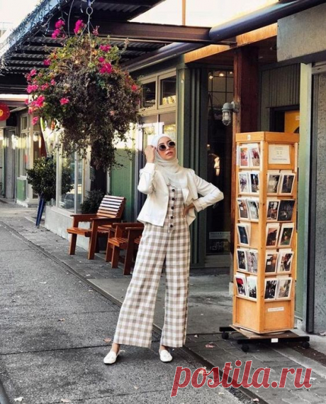 Chic Hijab Outfit Inspired By Korean Style - Hijab-style.com