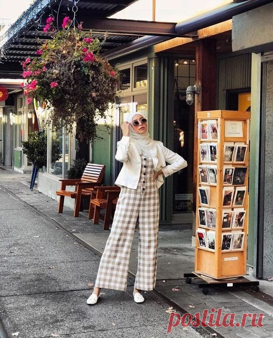 Chic Hijab Outfit Inspired By Korean Style - Hijab-style.com