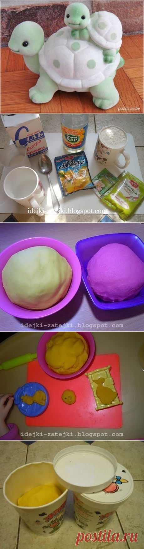 Рецепт желейного теста для лепки по типу play-doh — Поделки с детьми